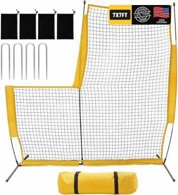 L-Shaped Baseball Practice Net view 2