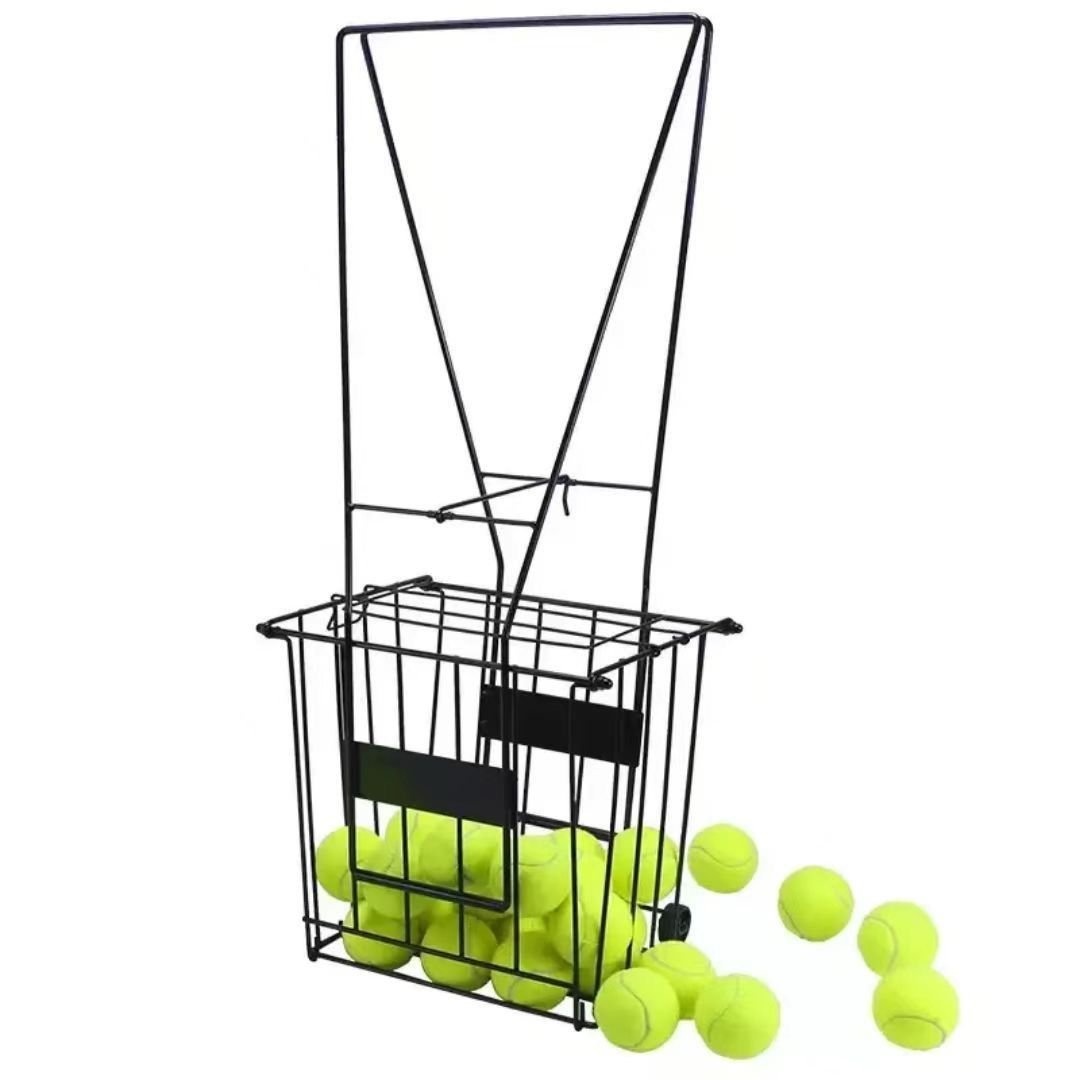Baseball & Tennis Ball Hopper Basket with Tall Handle view 2