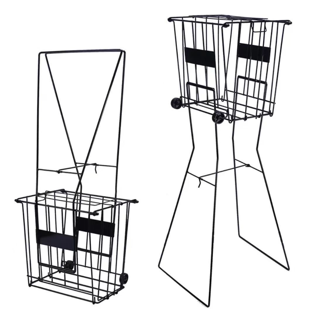 Baseball & Tennis Ball Hopper Basket with Tall Handle view 4