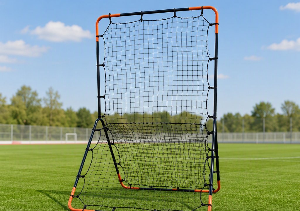 Double-Sided Football High-Low Rebound Net