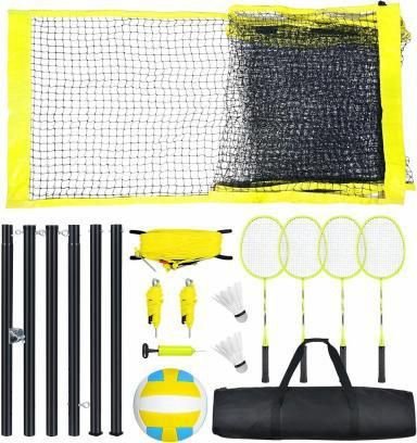 Adjustable-Length Multifunctional Volleyball Training Net view 2